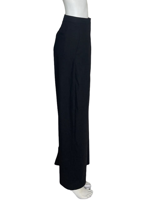 Pantalón Zara Recto Wide-leg Negro - Talla S