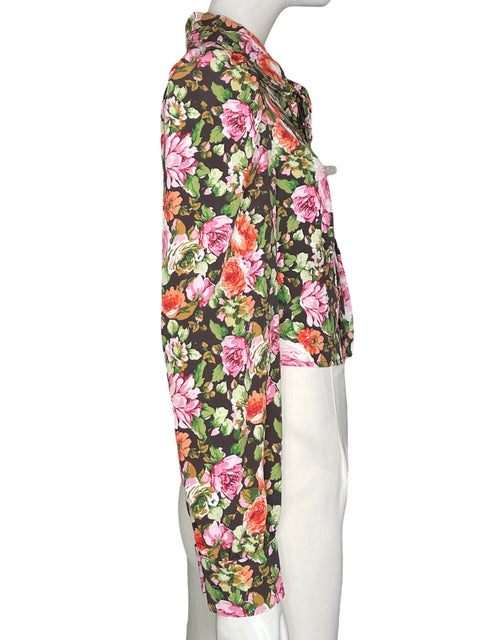 Blusa Clp Estampado Floral Verde - Talla M