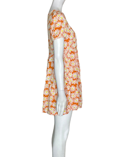 Vestido Seven Seven Estampado Mini Naranja - Talla XS