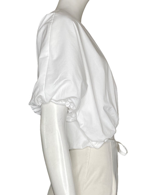 Blusa Clp Mangas abullonadas Blanco - Talla M