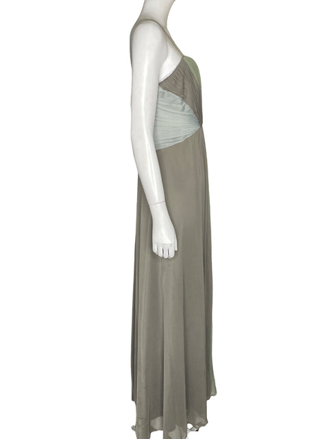 Vestido De Fiesta Alex Maxi Fluido Verde - Talla 14