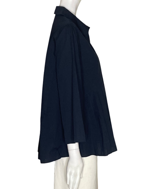 Camisa Zara Manga corta Asimétrico Negro - Talla M