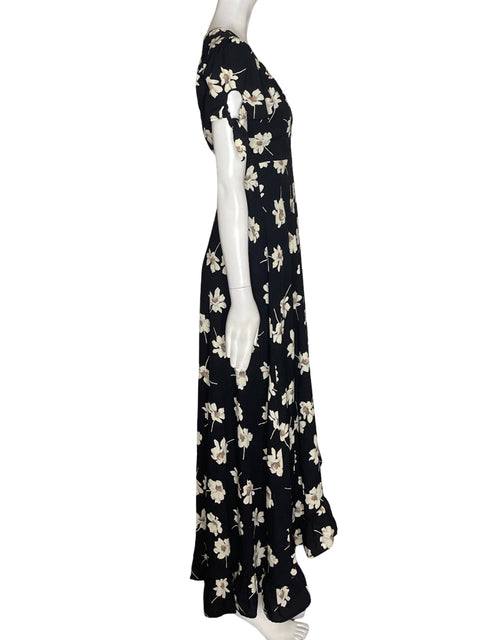 Vestido Dee Elly Estampado Maxi Negro - Talla S