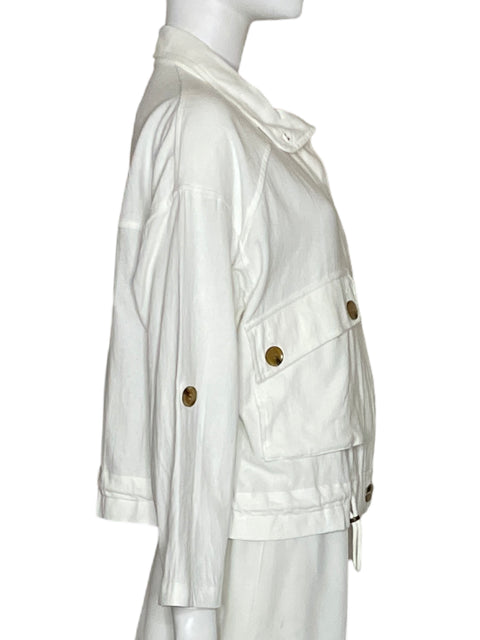 Abrigo Blank Nyc Blanco - Talla XS