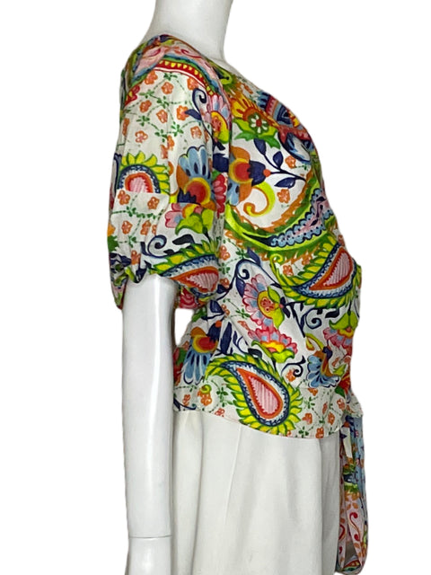 Blusa Amanda Uprichard de Algodón Rojo - Talla XS