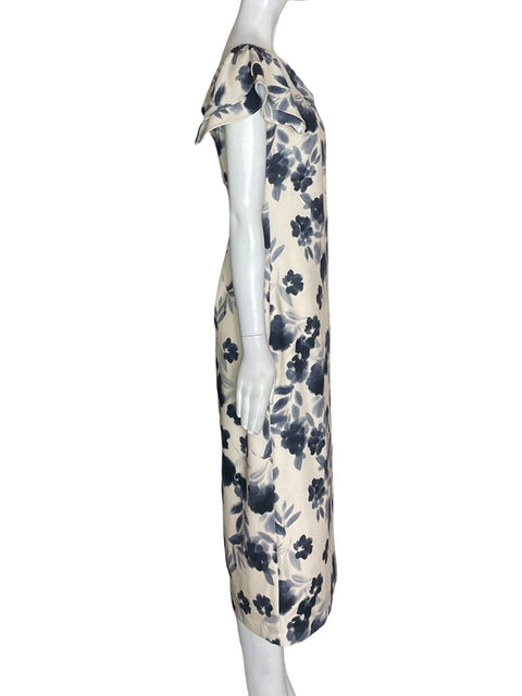 Vestido Alexia Admor Midi Ruchas Azul - Talla M