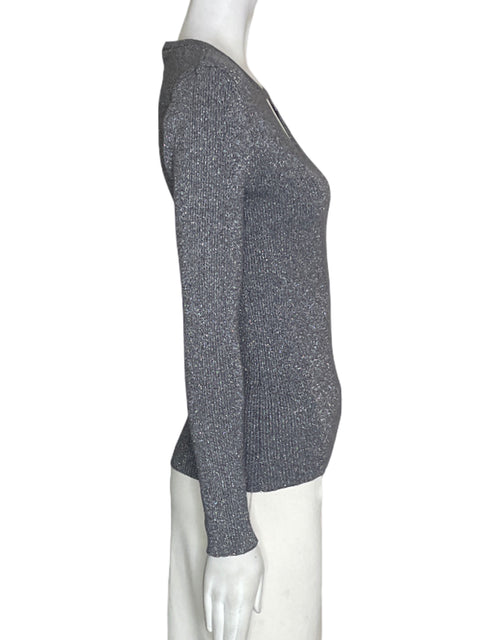 Blusa International Conceps Texturizado Manga larga Gris - Talla S