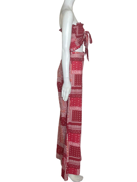 Conjunto Cider de Algodón Estampado Top/pantalon Rojo - Talla S