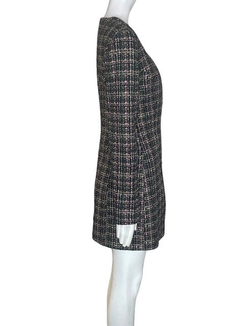 Vestido Zara Manga larga Cuadros Rosado - Talla M
