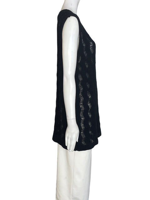 Blusa Mustard Seed Tejido Cuello redondo Negro - Talla S