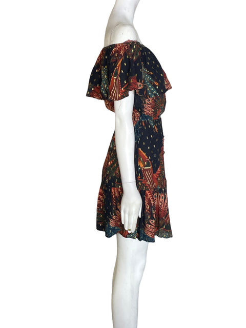 Vestido Farm Rio de Viscosa Outshoulders Ruchas Marrón - Talla S