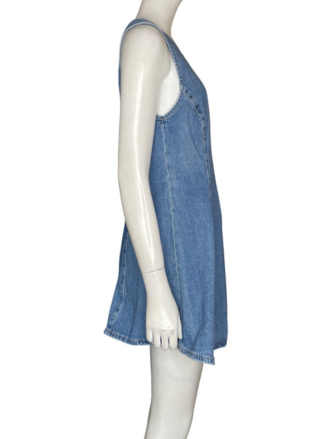 Vestido Zara Midi Vaquero Azul - Talla M