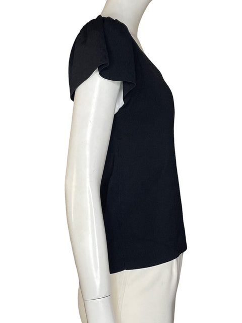 Blusa Mango Manga corta Cuello v Negro - Talla M