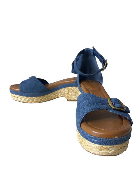 Zapato Vince Camuto Plataforma Hebilla Azul - Talla 9.5