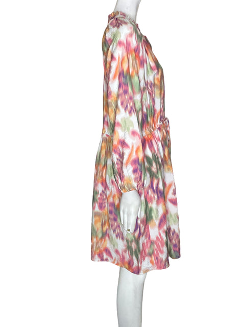 Vestido Time & Tru Estampado Midi Rosado - Talla L