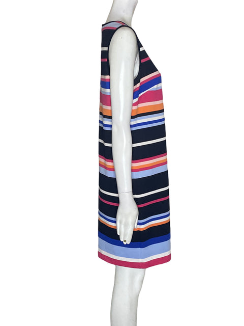 Vestido Maggy London Rayas Sin mangas Negro - Talla 8