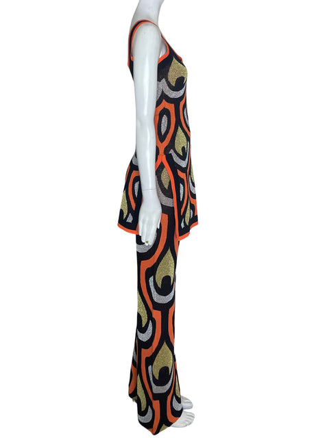 Conjunto Rabanne & Hm Blusa/pantalon Sin mangas Naranja - Talla S