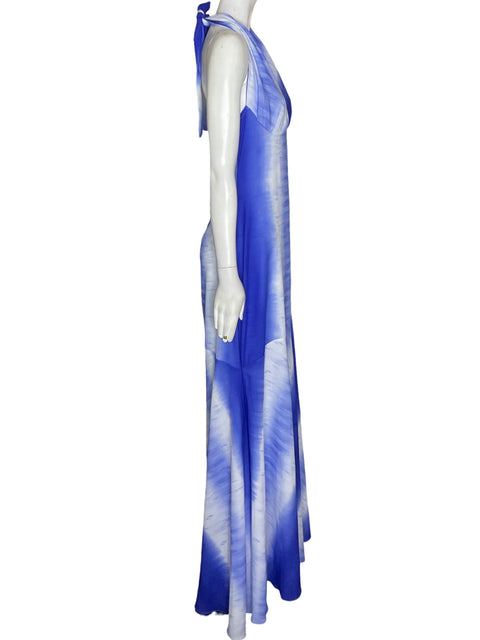 Vestido Tesoro Tps Halter Maxi Azul - Talla S