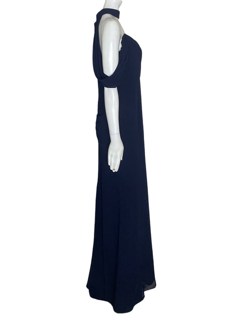 Vestido De Fiesta Bariano Suelto Maxi Azul - Talla 10