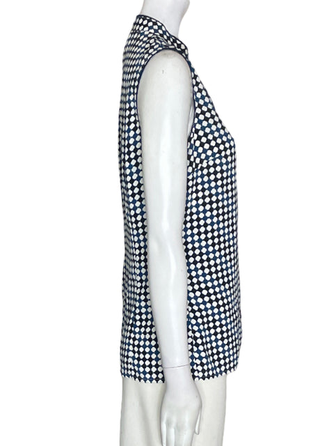 Blusa Tommy Hilfiger Estampado Sin mangas Azul - Talla S