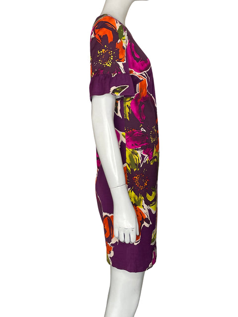 Vestido Trina Turk Midi Estampado Morado - Talla 2