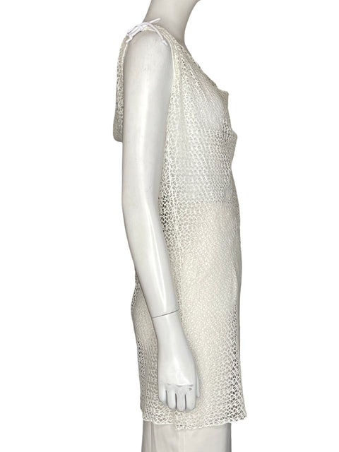 Vestido Praiave Beach Wear Drapeado Blanco - Talla L