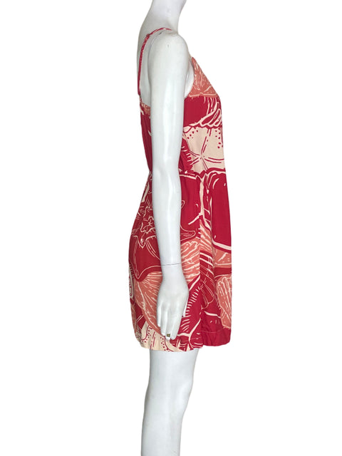 Romper Cacay de Viscosa Estampado Tiras Rojo - Talla S