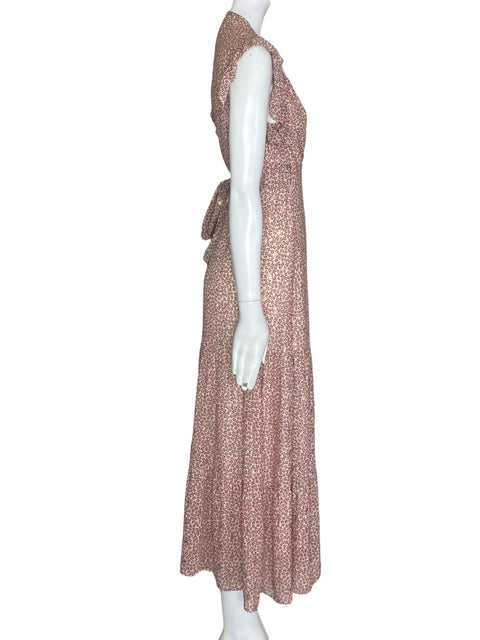Vestido Gold & Silver Estampado Cruzado Rojo - Talla 2