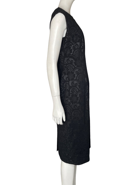 Vestido Emma & Michele Midi Floral Negro - Talla 10