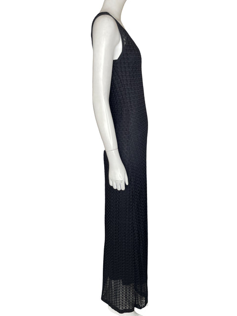 Vestido Studio Nite Maxi Cuello redondo Negro - Talla L