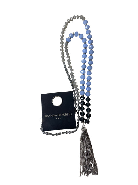 Collar Banana Republic Pedreria Flecos Azul - Talla U