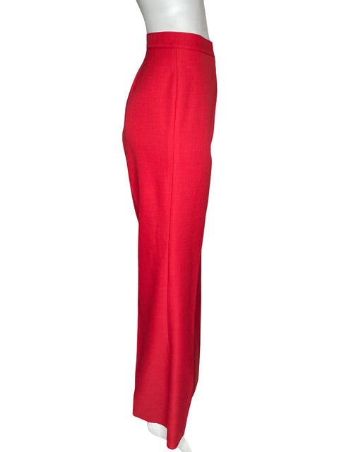 Pantalón Creaciones Stefi Wide-leg Rojo - Talla 42