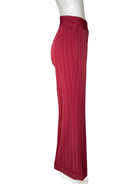 Pantalón Armi Rayas Palazzo Rojo - Talla 10
