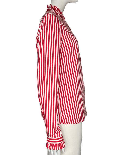 Blusa Vero Moda de Viscosa Manga larga Rayas Rojo - Talla M