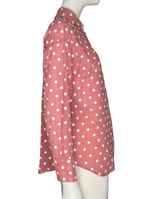 Blusa Zara Manga larga Bordado Rosado - Talla S