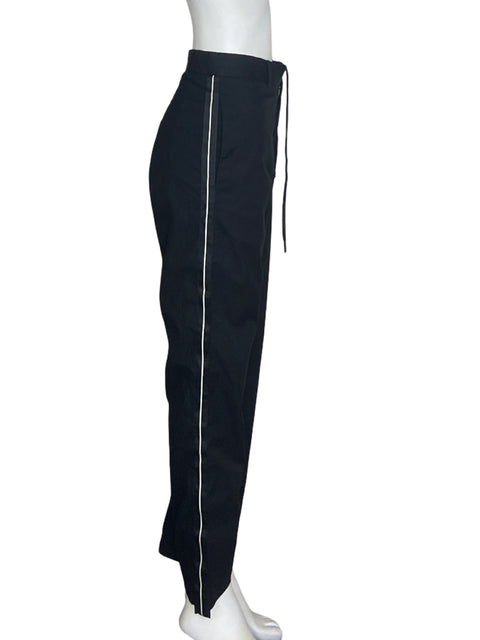 Pantalón Calvin Klein Liso Wide-leg Negro - Talla 30