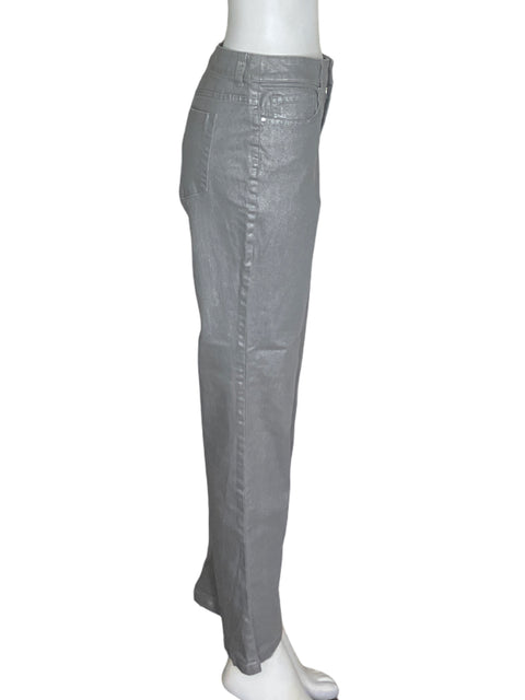 Pantalón Platinum Satinado Ajustado Gris - Talla S