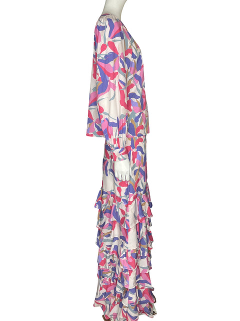 Conjunto Vtch Off-shoulder Estampado Rosado - Talla M
