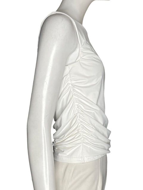 Blusa Mary Anne Drapeado Blanco - Talla M