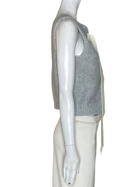 Chaleco Commense Sin mangas Tejido Gris - Talla M