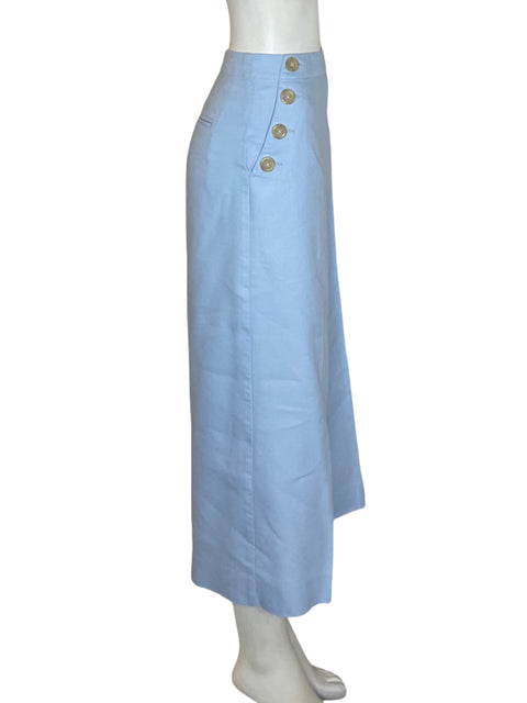 Pantalón Ann Taylor Botones Wide-leg Azul - Talla 4