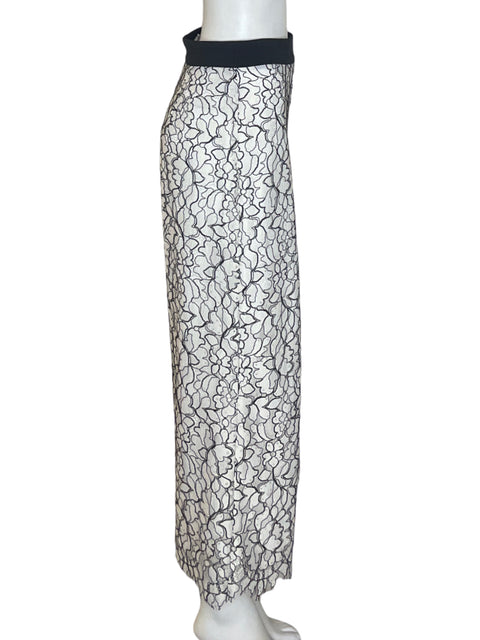 Pantalón Zara Tejido Wide-leg Blanco - Talla S