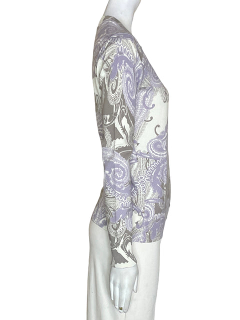 Abrigo Tommy Hilfiger de Algodón Manga larga Estampado Morado - Talla S