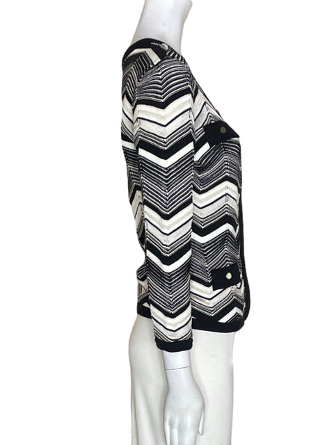 Cardigan White House Black Market de Algodón Puntos Manga larga Negro - Talla S
