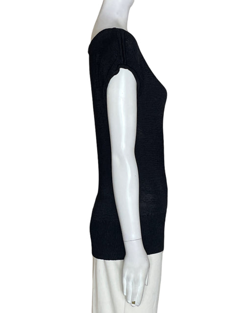 Blusa Ann Taylor Puntos Manga corta Negro - Talla S