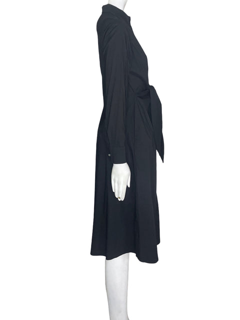 Vestido Ralph Lauren de Algodón Fajon Midi Negro - Talla 0