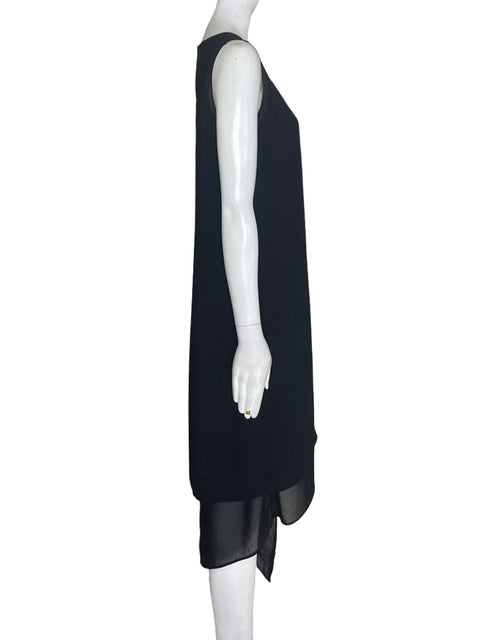 Vestido White House Black Market Asimétrico Sin mangas Negro - Talla 4