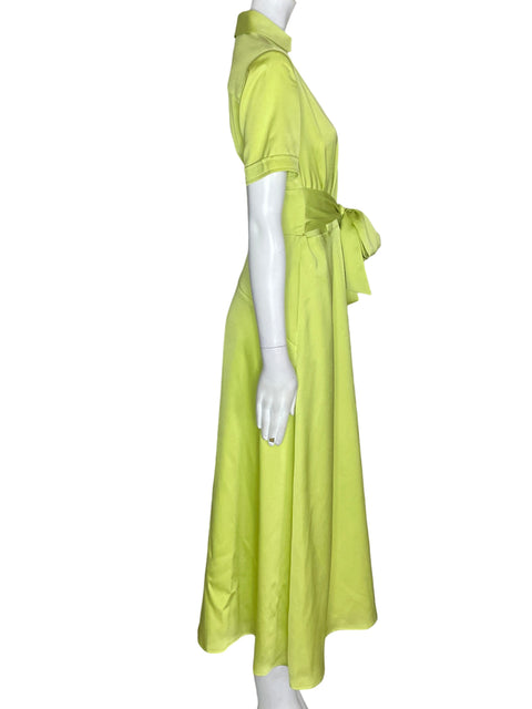 Vestido Tahari Liso Fajon Verde - Talla 2