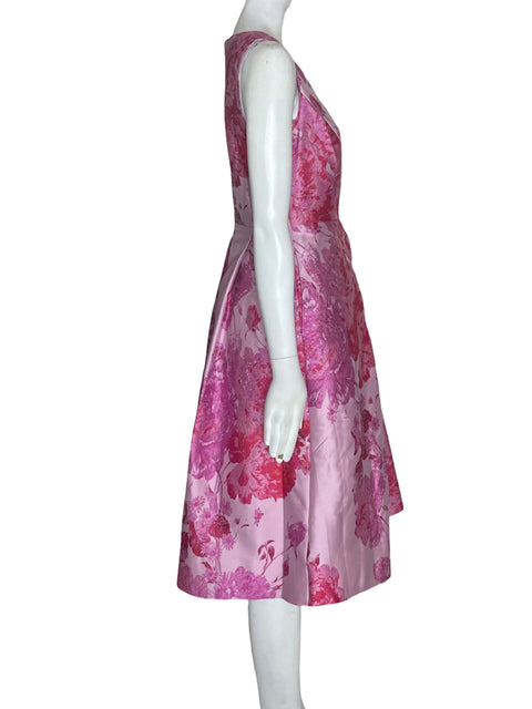 Vestido White House Black Market Floral Sin mangas Rosado - Talla 2
