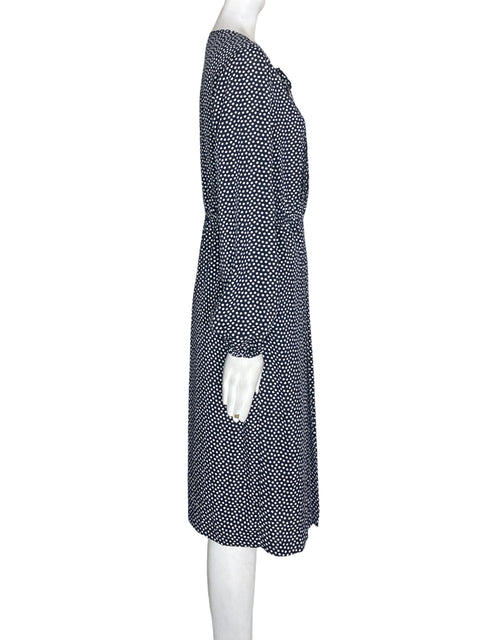 Vestido Jones New York Lunares Cuello redondo Azul - Talla 2